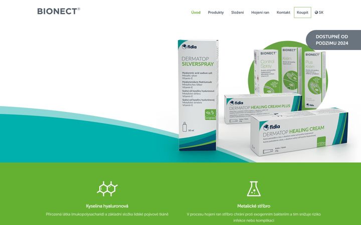 Screenshot of bionect.cz