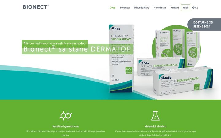 Screenshot of bionect.sk