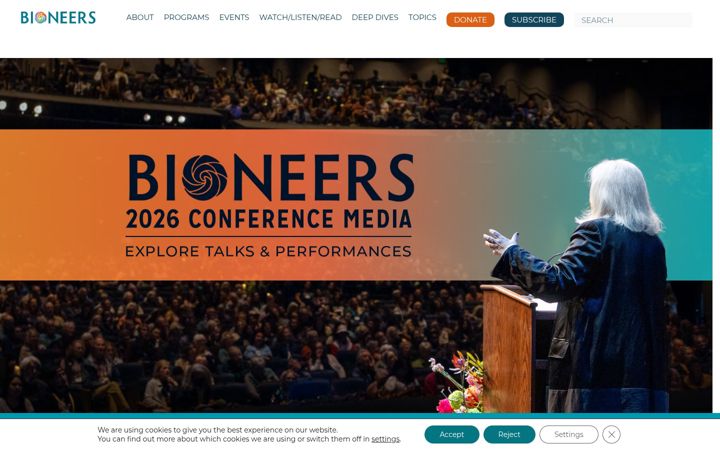 Screenshot von bioneers.org