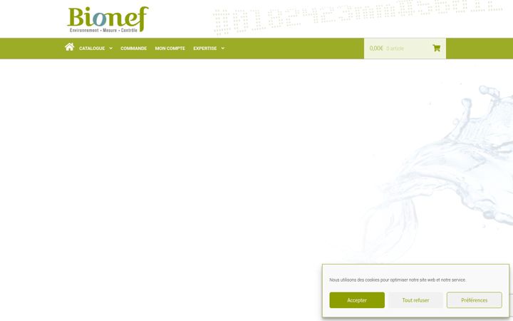 Screenshot of bionef.fr