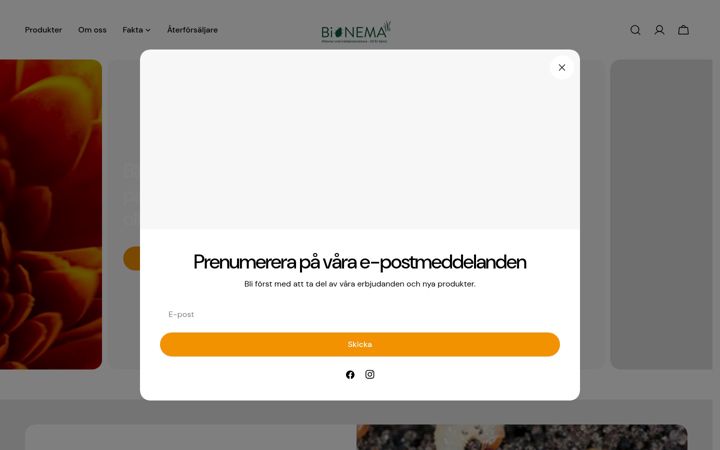 Screenshot of bionema.se