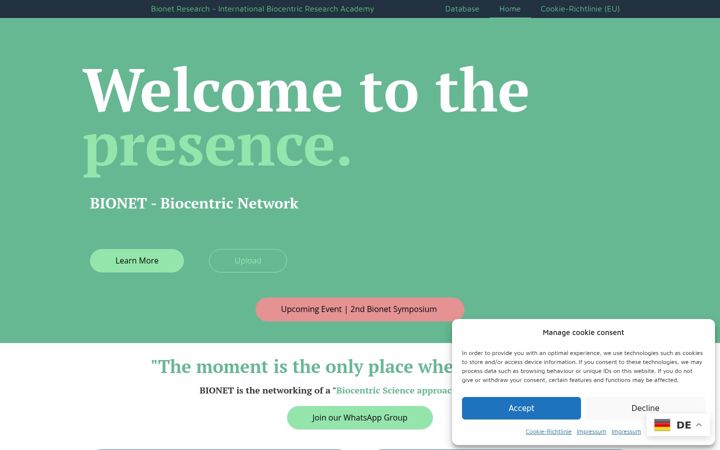Screenshot of bionet-research.com