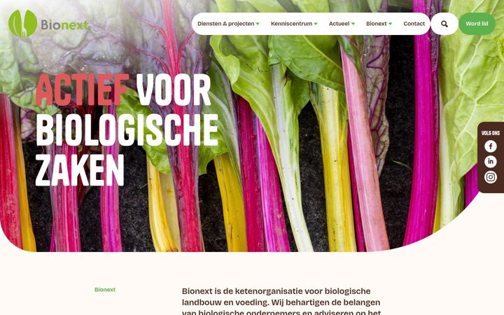 Screenshot of bionext.nl