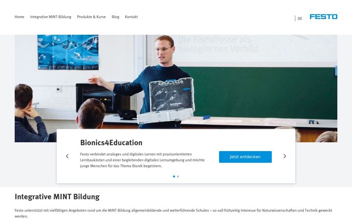 Screenshot of bionics4education.com