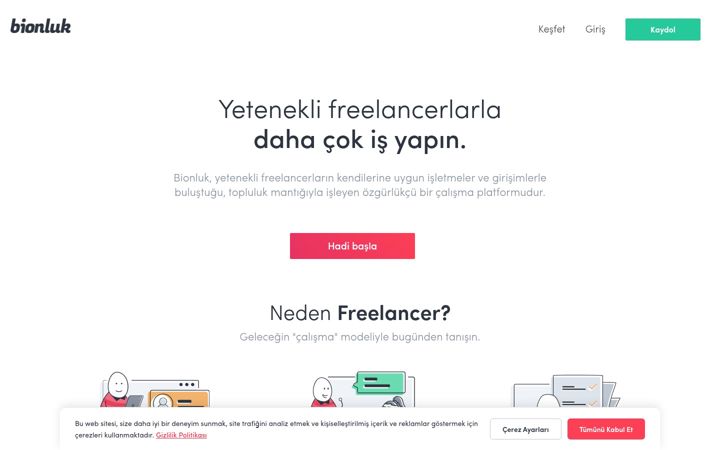 Screenshot of bionluk.com