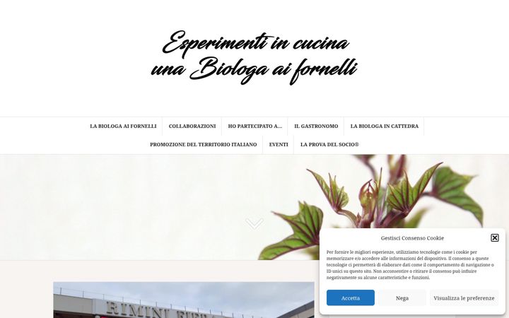 Screenshot stránky bionutrichef.it