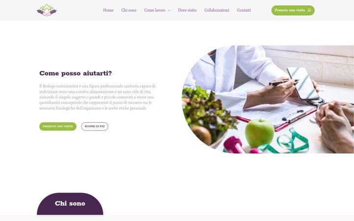 Screenshot von bionutrizionistapanni.com