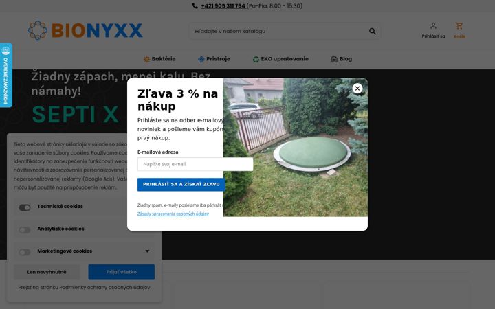 Screenshot ta' bionyxx.sk