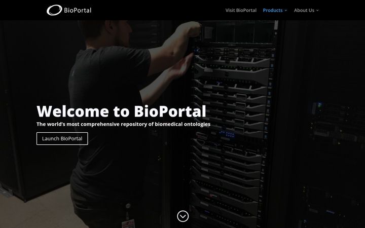 Screenshot of bioontology.org