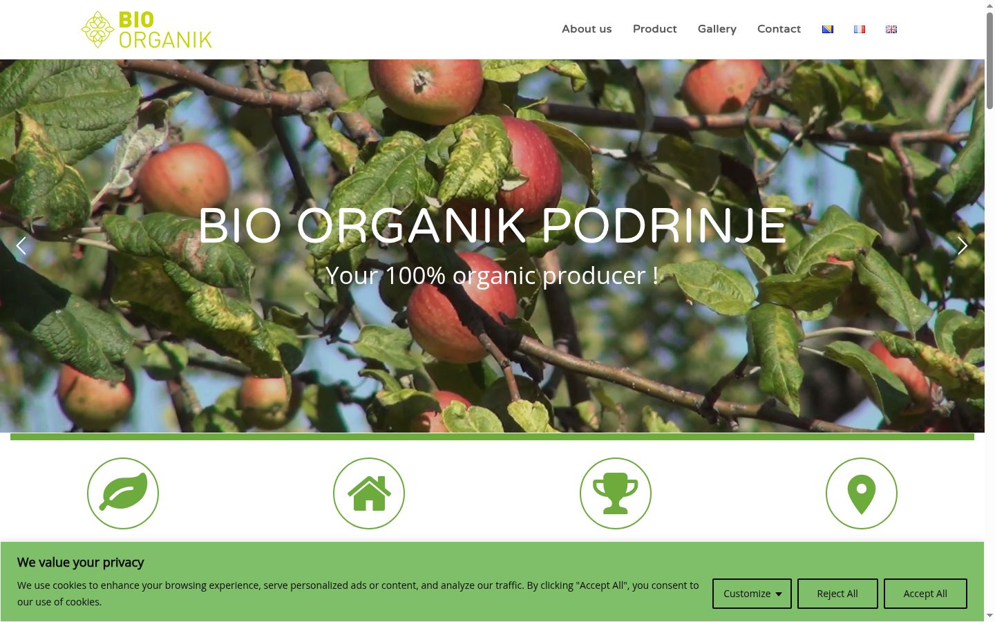 Screenshot tal-banner tal-kunsens muri qabel kwalunkwe interazzjoni