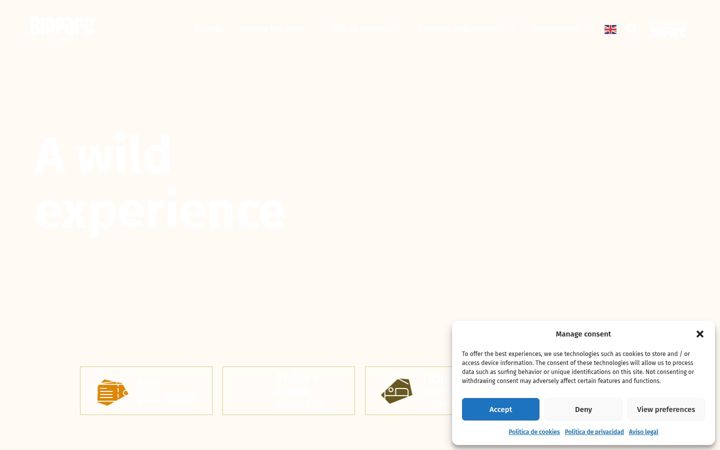 Screenshot of bioparcvalencia.es