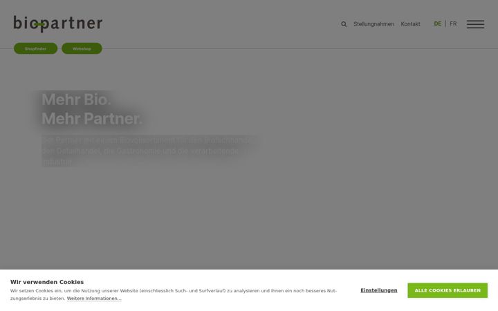 Screenshot of biopartner.ch