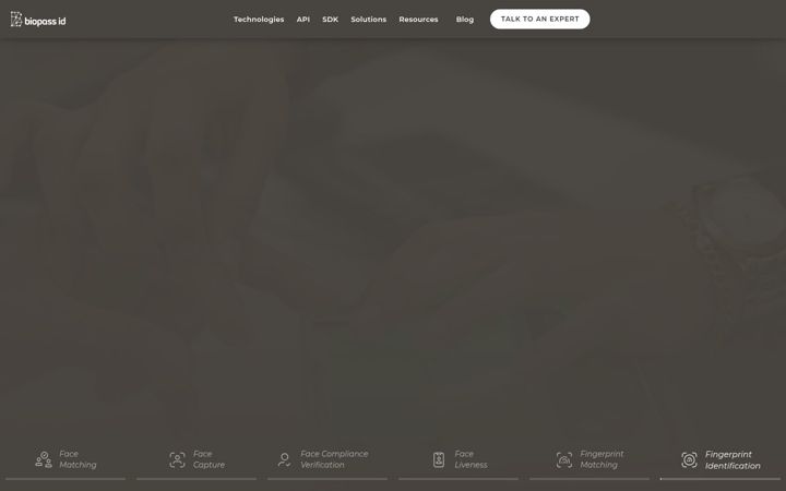 Screenshot of biopassid.com