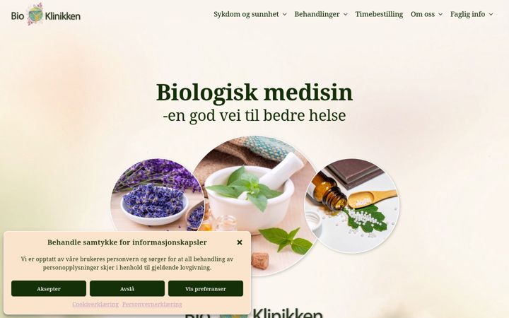Ekrānuzņēmums no biopati.no