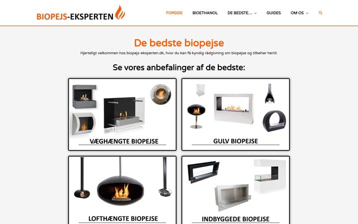 Screenshot of biopejs-eksperten.dk