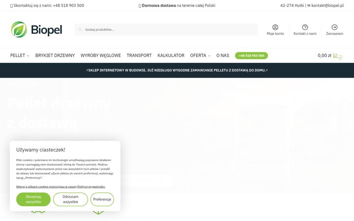 Screenshot of biopel.pl
