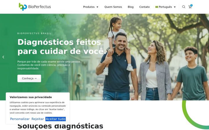 Screenshot of bioperfectus.com.br