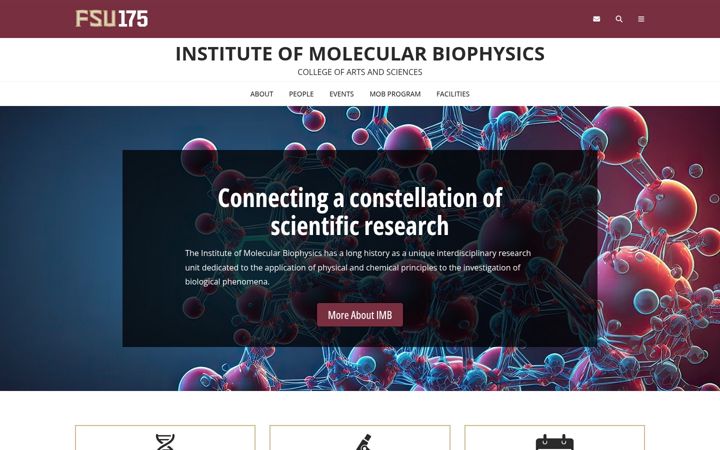 Screenshot of biophysics.fsu.edu