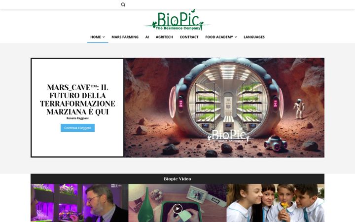 Screenshot of biopic.it