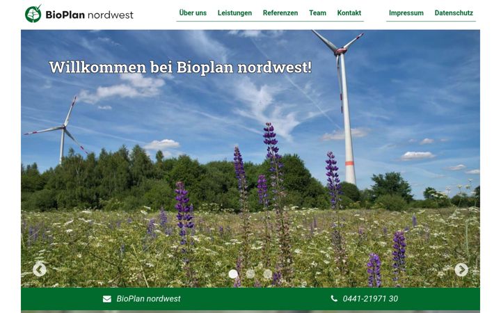 Screenshot of bioplan-nw.de