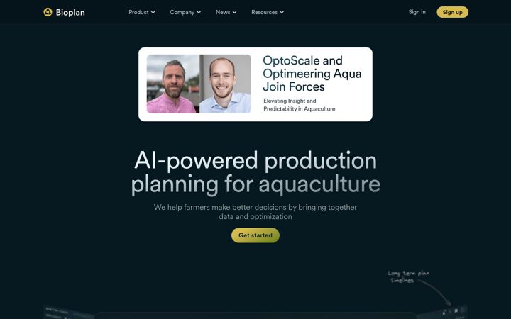 Screenshot of bioplan.ai