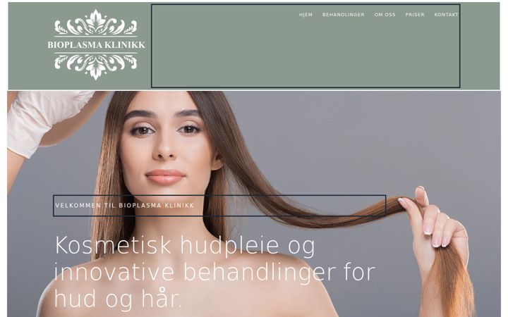 Screenshot of bioplasmaklinikk.no