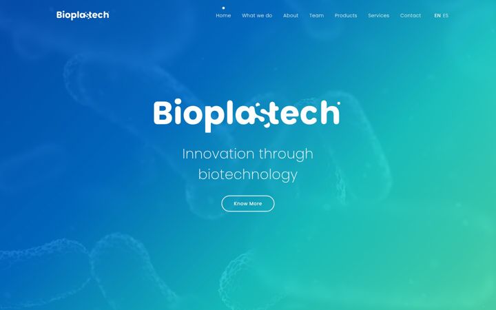 Screenshot of bioplastech.com