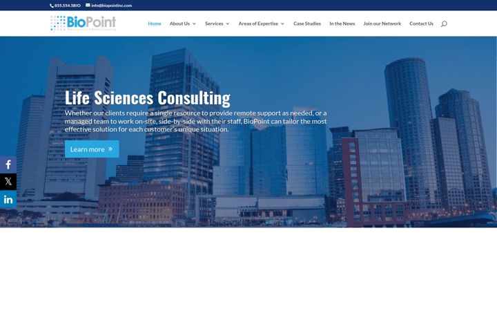 Screenshot of biopointinc.com