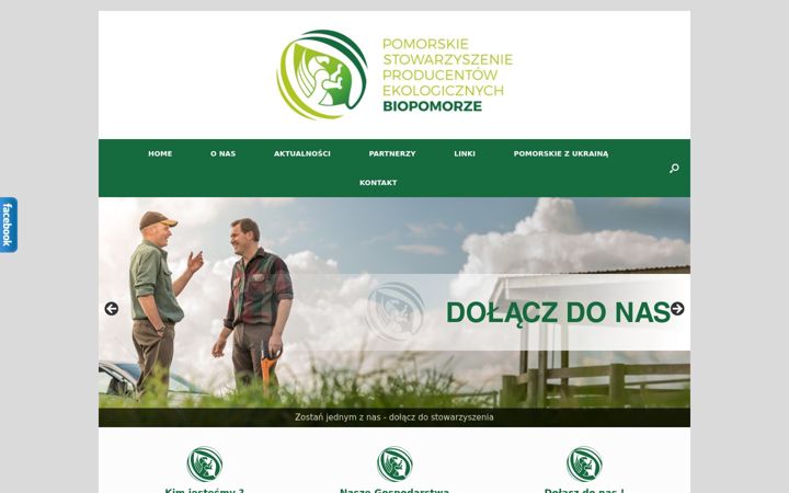 Skärmbild av biopomorze.com.pl