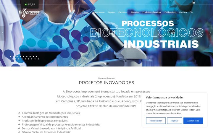 Screenshot of bioprocessimprovement.com