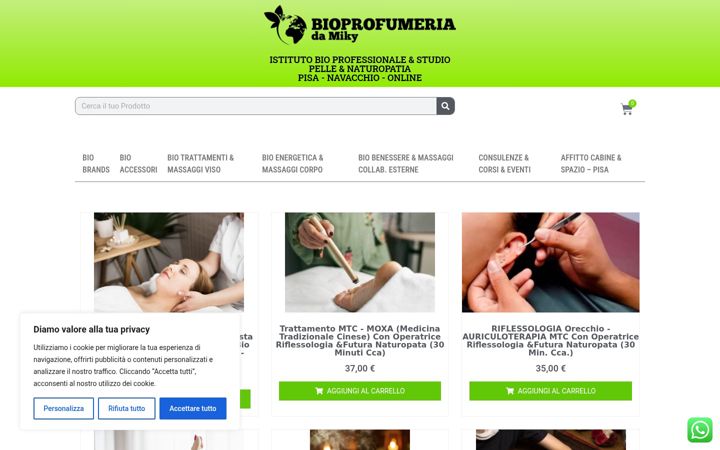 Snímek obrazovky bioprofumeriadamiky.com