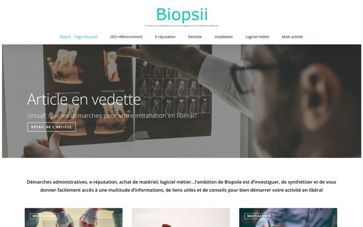 Screenshot of biopsii.com