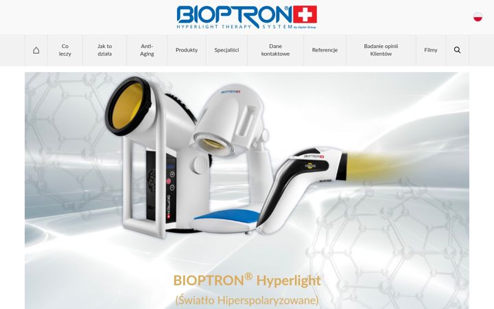Screenshot of bioptron.pl