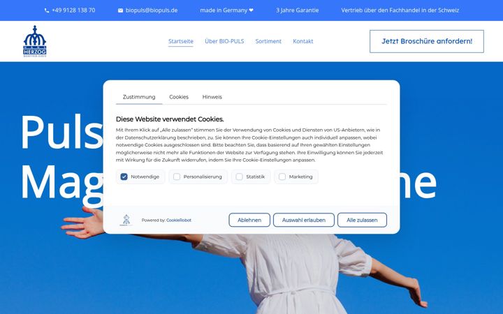 Screenshot of biopuls.de