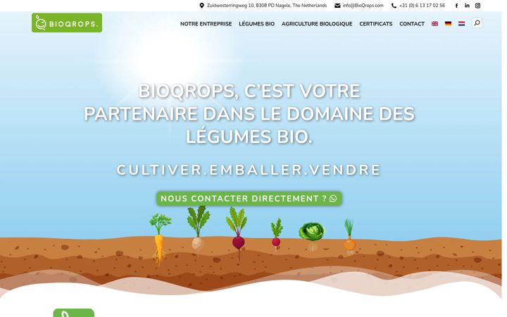 Screenshot of bioqrops.fr