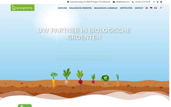Screenshot of bioqrops.nl