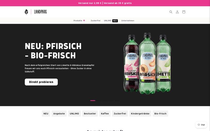 Screenshot of bioquelle-landpark.com