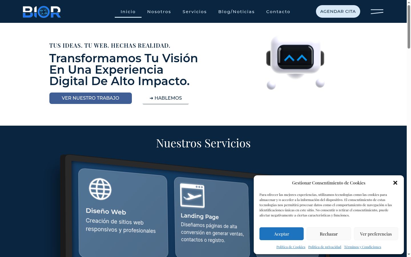 Screenshot tal-banner tal-kunsens muri qabel kwalunkwe interazzjoni