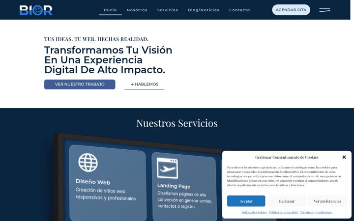 Screenshot ta' bior-studio.com