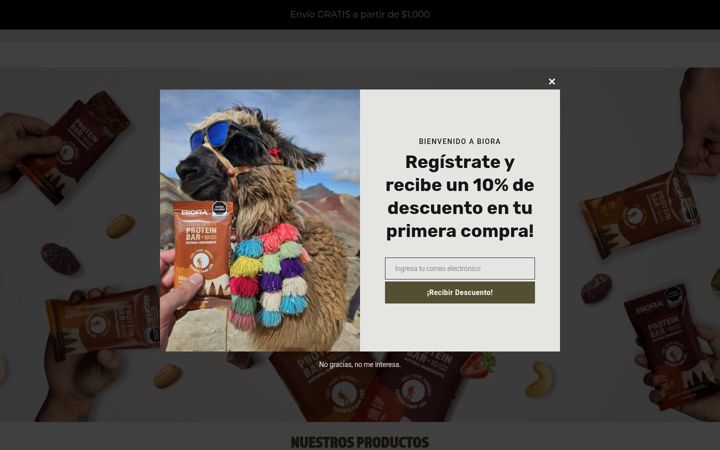 Ekrānuzņēmums no biora.com.mx