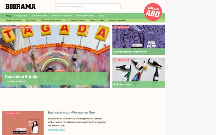 Screenshot of biorama.eu