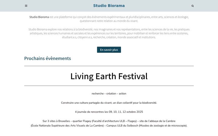 Screenshot of biorama.org