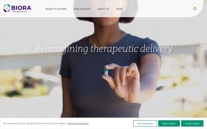 Screenshot of bioratherapeutics.com