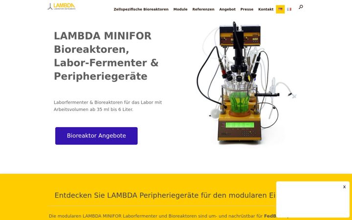 Screenshot of bioreactor.ch