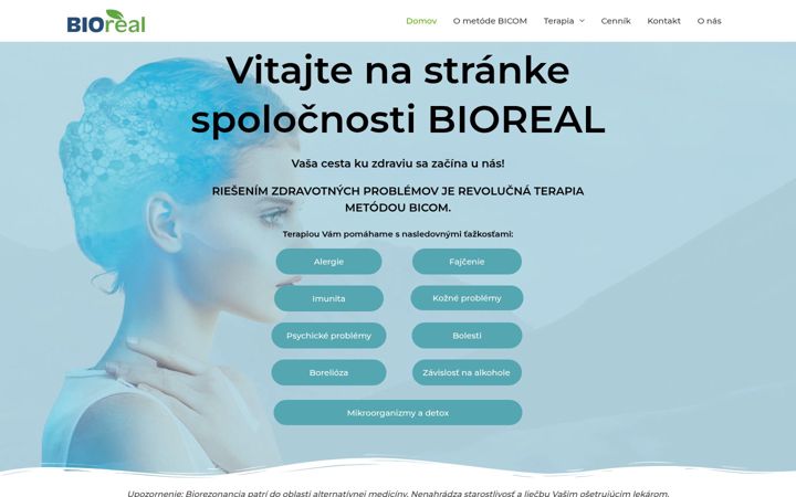 Screenshot of bioreal.sk
