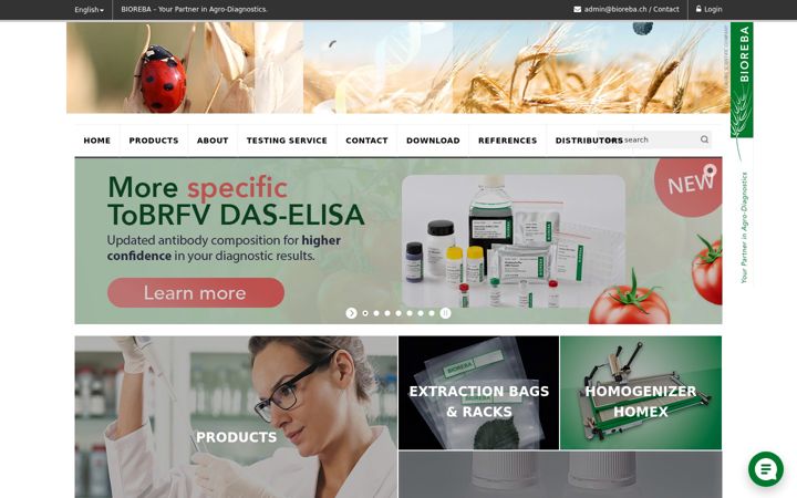 Screenshot of bioreba.ch