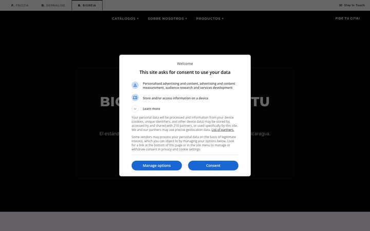 Screenshot of bioreia.com