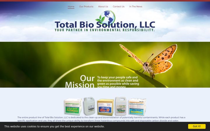 Screenshot of bioremediation-products.com