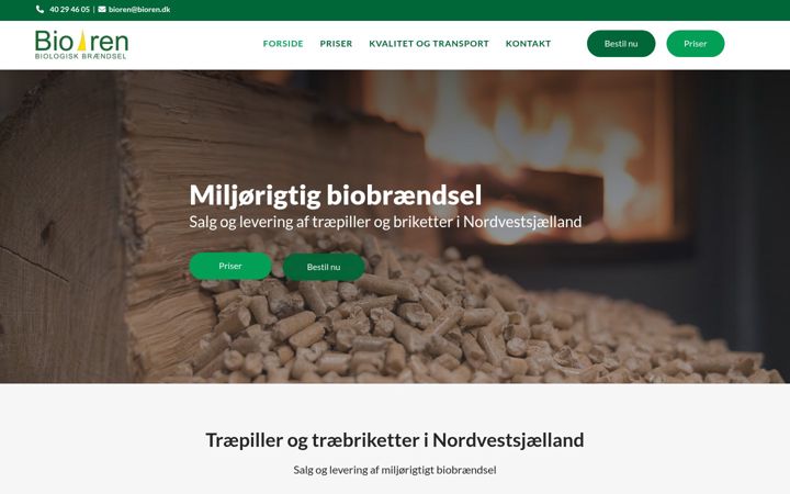 Screenshot of bioren.dk