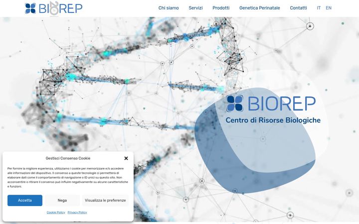 Screenshot of biorep.it